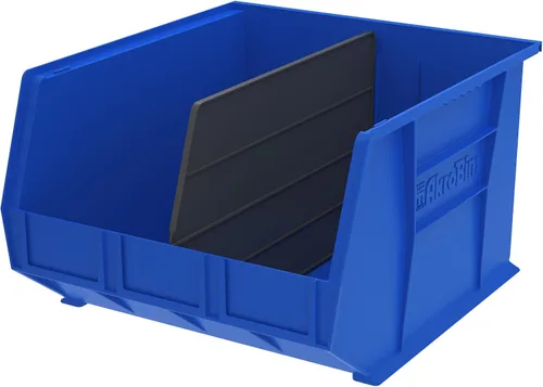 Vista 2 de Akro-Mils 40270 Separador de plástico longitudinal para contenedores de almacenamiento AkroBin 30270, negro, paquete de 6