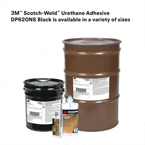 Vista 10 de 3M Scotch-Weld - Adhesivo de uretano DP620NS, negro, 1.6 fl oz Duo-Pak, 1 cada uno, sin hundimiento, curado rápido, establece uniones resistentes