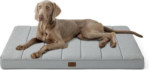 Vista 36 de Bedsure - Camas XL para perros de tamaño grande - Cómodas camas planas extra grandes para mascotas con funda extraíble y lavable, colchón ortopédico