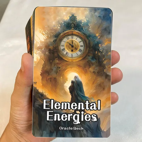 Vista 5 de Cartas de Tarot de Energías Elementales, Cartas de Oráculo y Cartas de Tarot para Principiantes, Mazo de Cartas de Oráculo, Este mazo cubre