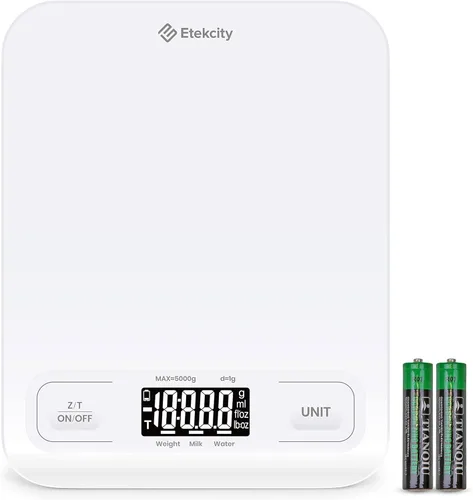 Vista 2 de Etekcity Báscula de cocina de alimentos + báscula inteligente Etekcity para peso digital y grasa corporal