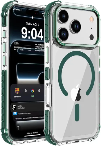 Vista 83 de DEERLAMN Funda Magnética Fuerte para iPhone Air 6.5 Pulgadas, [Compatible con Magsafe] [Protección contra caídas de grado militar] Funda protectora