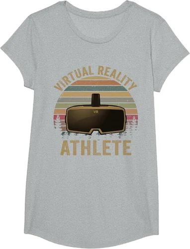 Vista 70 de Virtual Reality Athlete for VR Gamers Camiseta Asphalt Grey
