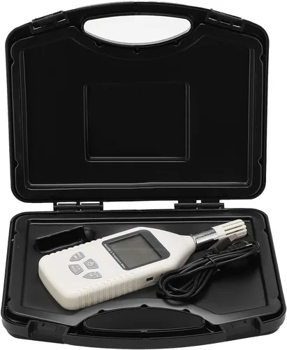 Vista 9 de Hyuduo GM1360A Digital Thermometer Hygrometer Handheld Temperature Humidity Meter with Large LCD Screen Dual Sensors for Factory Lab Warehouse