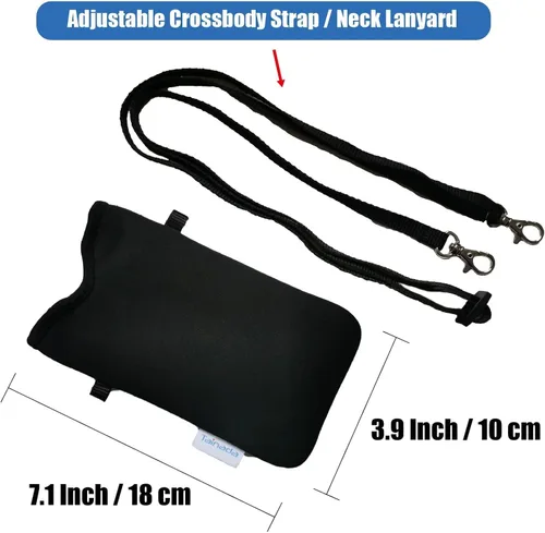 Vista 115 de Tainada Funda Estuche Bolsa de Neopreno para Teléfono para Hombres y Mujeres con Correa Cruzada/Cordón para el Cuello para iPhone 17/16/15 Pro Max