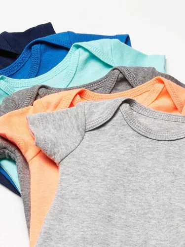 Vista 2 de Simple Joys por Carters - Traje de manga corta para niños pequeños y bebés paquete de 6 trajes