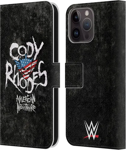 Vista 78 de Head Case Designs Officially Licensed WWE American Nightmare Flag Cody Rhodes Leather Wallet Case Compatible with Apple iPhone 7 Plus/iPhone 8 Plus