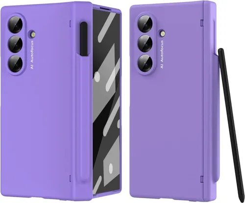Vista 8 de Z Fold 7 - Funda para Samsung Galaxy Z Fold 7 2025 con protección de lente y lápiz capacitivo, protección completa para Samsung Galaxy Z Fold 7 2025