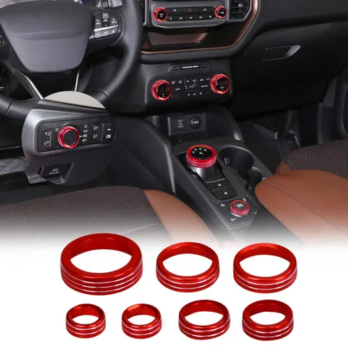 Vista 9 de para Ford Bronco Sport Accesorios 2021 2022 2023 2024 - perilla para interruptor de faros de aire acondicionado, 4WD, tracción en todas las ruedas