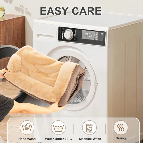 Vista 6 de JOYELF Cama ortopédica para perros medianos, sofá cama de espuma, cama impermeable para mascotas con funda extraíble lavable y parte inferior