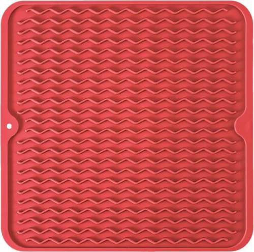 Vista 14 de Tapete de silicona para secado de platos para múltiples usos, fácil de limpiar, ecológico, tapete escurridor de platos resistente al calor