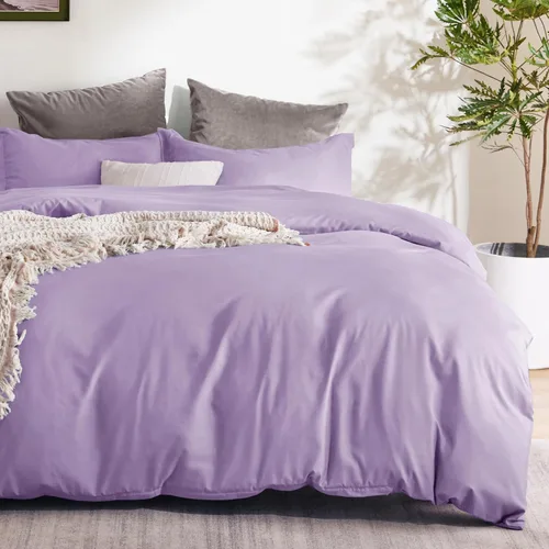 Vista 17 de Bedsure - Juego de funda de edredón tamaño individual/individual XL - Juego de ropa de cama suave de microfibra cepillada doble para niños