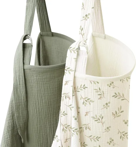 Vista 8 de Paquete de 2 fundas de muselina para lactancia materna, suave y transpirable, 100% algodón