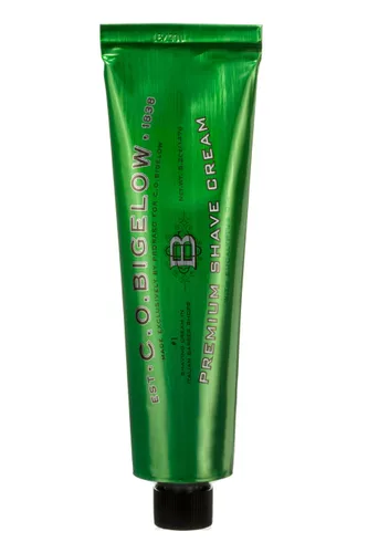 C.O. Bigelow Crema de Afeitar, 5.2 oz Crema de Afeitar para Hombres con Aceite de Eucalipto para Piel Sensible y Todo Tipo de Piel