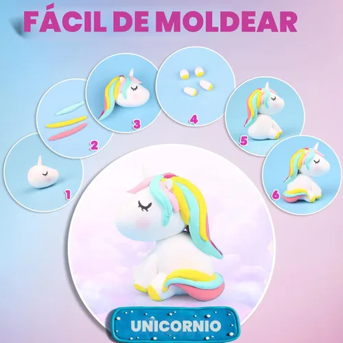 Vista 4 de ESSENSON Magic Clay - Arcilla que se seca al aire de 24 colores, arcilla para modelar para niños con herramientas, regalos de juguetes para niños