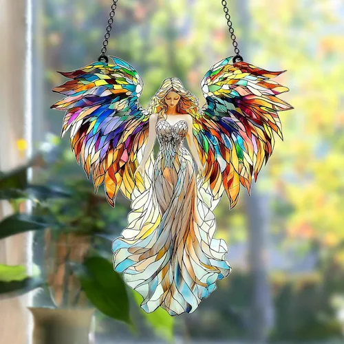 Vista 36 de Cute Sleeping Koala Acrylic Suncatcher - Faux Stained Glass Indoor Window Hanging Ornament, Outdoor Sun Catcher Panel, Home Decor Gift for Koala