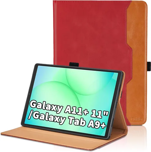 Vista 27 de Funda para Samsung Galaxy Tab A7 de 10,4 pulgadas 2020 (SM-T500/T505/T507) - Funda de piel sintética con función atril y bolsillo, función de Azul