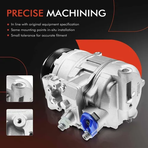 Vista 5 de A-Premium Compresor de aire acondicionado con embrague compatible con Mercedes-Benz Clase C C230 C320, CLK-Clase CLK320 CLK350, Clase E E300 E350