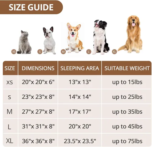 Vista 39 de JOLLYVOGUE Cama Calmante para Perros Pequeños - Cama para Perros Pequeños en Forma de Dona Lavable de 23 Pulgadas para Gatitos y Cachorros, Camas
