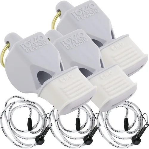 Vista 7 de Fox 40 Paquete de 3 cordones clásicos CMG con cordón separable