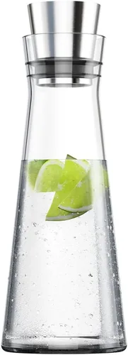 Vista 2 de Emsa Jarra de refrigeración de flujo de vidrio y acero inoxidable, 1 L