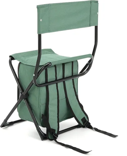 Vista 14 de Arrowhead Outdoor Silla de campamento compacta multifunción 3 en 1: mochila, taburete y enfriador aislado, con soporte para botellas y bolsa