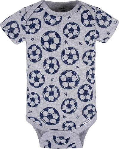 Vista 5 de Gerber Body de manga corta para bebés y niños, paquete de 8, Zorro