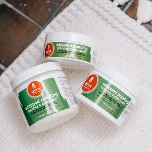 Vista 3 de Oyin Handmade Crema hidratante natural rica en pudín batido 8 oz