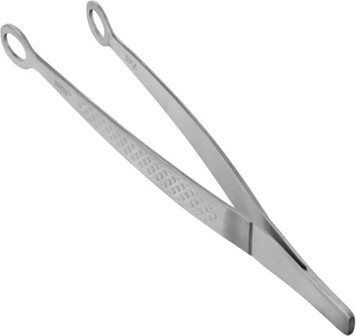 Vista 16 de Mercer Culinary, pinzas de precisión de acero inoxidable 18-8, punta fina curvada, 6 1/8 pulgadas, Punta curva, Plateado