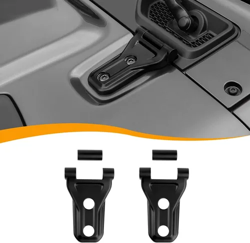 Hoolcar Cubierta de bisagra del capó del motor, accesorios de decoración exterior compatibles con Jeep Wrangler JL JLU y Gladiator JT 2018-2022,