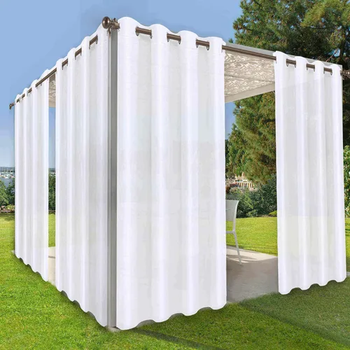 Vista 40 de OutdoorLines Cortinas impermeables para interiores y exteriores para patio – Panel de cortina de privacidad y bloqueo solar con ojales, resistente a