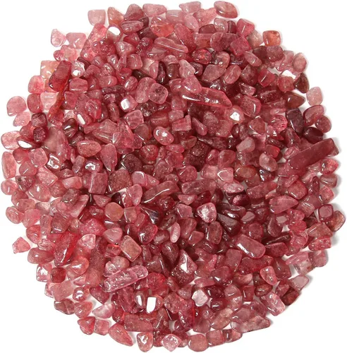 Vista 23 de Chips de cristal de amazonita natural triturado de 1.1 libras, chips de cristales curativos a granel, piedras preciosas de cristal triturado