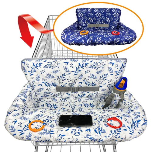 Vista 10 de Funda para carrito de compras para bebé, funda para carrito de comestibles para bebé niño y niña, funda para silla alta para bebé y niño, regalo