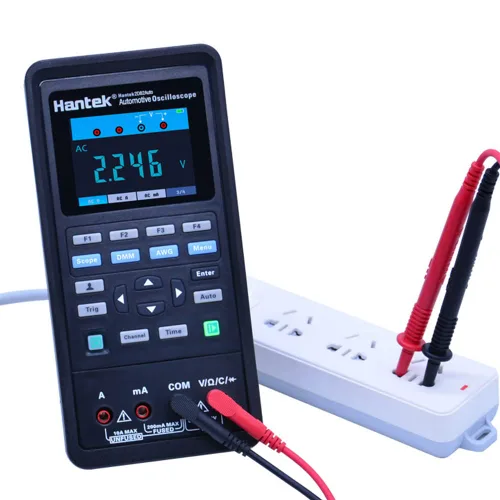 Vista 4 de Hantek 4 en 1 Osciloscopio USB de diagnóstico automotriz 2 canales 80MHz generador de señal kit de multímetro digital de mano+generador de ondas