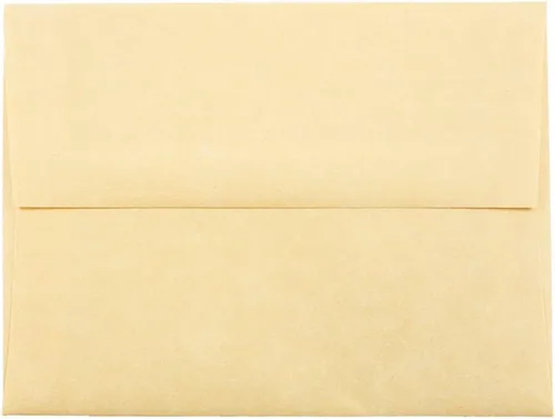 Vista 6 de JAM PAPER Sobres de invitación de pergamino A1 de 4 barras - 3 5/8 x 5 1/8 - Reciclado natural - Paquete de 50