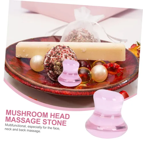 Vista 2 de GLEAVI Herramienta de masaje de cabeza de hongo, herramienta de masaje Gua Sha, herramienta de masaje Gua Sha, herramienta de masaje facial Guasha