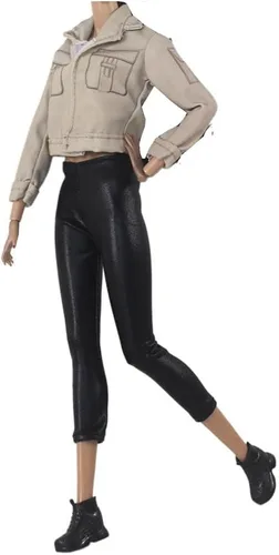 Vista 7 de Ropa de muñeca, 5 trajes de invierno vestidos pantalones bolsa sombrero para muñecas 11.5 pulgadas accesorios estilo aleatorio