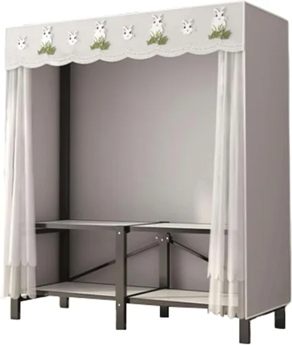 large closets Large Closet Steel Clothes Closet Portable Wardrobe Closet Foldable Closet 170cm/192cm/220cm for Bedroom Wardrobe Closet Space-saving