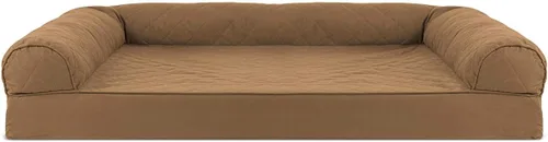 Vista 38 de Furhaven - Cama ortopédica para perros, estilo sofá, acolchada, con funda extraíble y lavable, color gris hierro, tamaño jumbo plus (XXL)