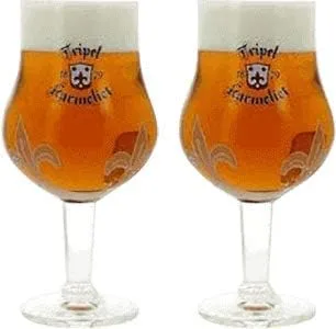 Tripel Karmeliet Tulip - Vaso de cerveza belga (0,25 litros), juego de 2