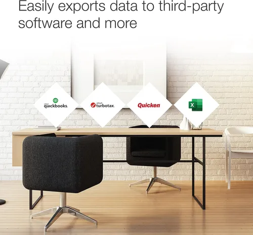 Vista 4 de Epson RapidReceipt RR-600W Escáner de recibos y documentos inalámbrico de escritorio a color dúplex con software de gestión de recibos, pantalla