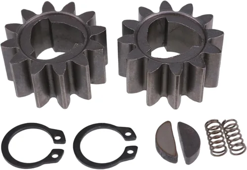Kit de engranajes de accionamiento 42661-VE2-800 (12 dientes) y llaves 42672-VE2-800, resortes y clips compatibles con cortacésped Honda de 21