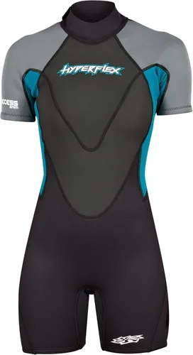 Vista 14 de HYPERFLEX Traje de neopreno corto de 0.098 in para hombre y mujer, surf, deportes acuáticos, buceo, esnórquel, cómodo, flexible, ajuste anatómico