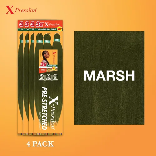 Vista 188 de Sensationnel X-Pression - Trenzas prestiradas, 3 unidades, 58 pulgadas, paquete de 1 unidad, 1B