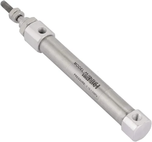 Cilindro neumático portátil de doble acción CDJ2B10-45B Cilindro de compresor de aire compacto de acero inoxidable de 1.772 in 0.15Mpa a 1Mpa