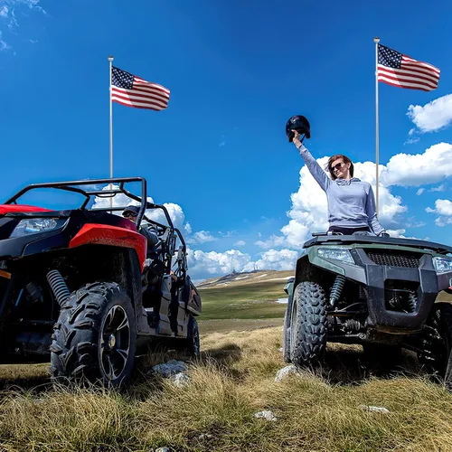 Vista 7 de Soporte para látigo UTV, soporte de barra de luz Esploratori UTV, soporte de luz para látigo, soporte de bandera de aleación de aluminio resistente