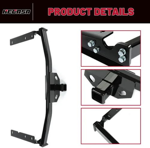 Vista 4 de HECASA Enganche de remolque clase 3 compatible con Toyota Highlander 2020-2023 de repuesto para 13453 con receptor de remolque de 2 pulgadas