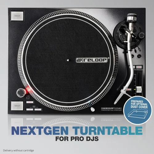 Vista 3 de Reloop RP-7000 MK2 Sistema de tocadiscos profesional de torque superior, Negro