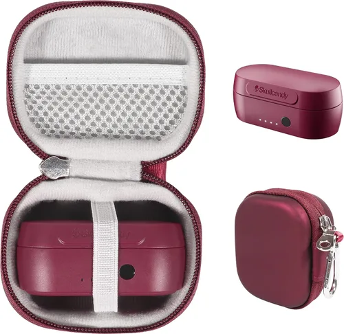 Vista 6 de CaseSack Funda para auriculares intraurales Skullcandy Indy Evo True Wireless, Indy Fuel, Indy ANC (negro)