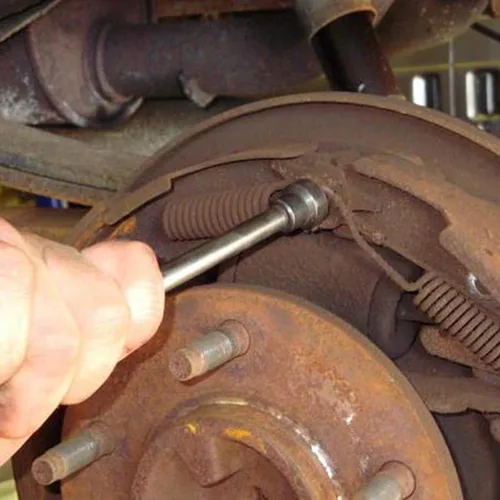 Vista 5 de HAUTMEC Alicates de resorte de freno, kit de herramientas de freno de tambor, construcción de acero al carbono de doble extremo, herramienta